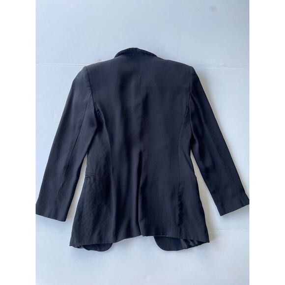 Emporio Armani Vintage Blazer Navy Blue Size 2 - Picture 6 of 8